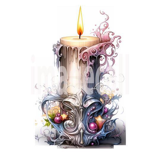 Clipart Gothic Candles (3)