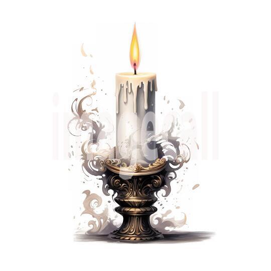 Clipart Gothic Candles (4)