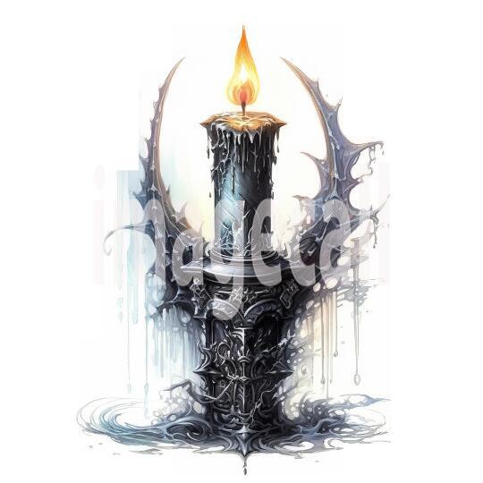 Clipart Gothic Candles (5)