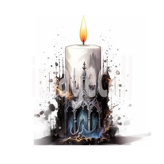 Clipart Gothic Candles (7)
