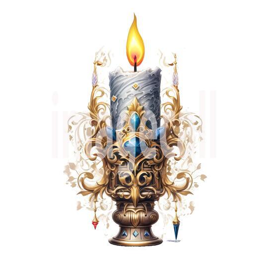 Clipart Gothic Candles (8)