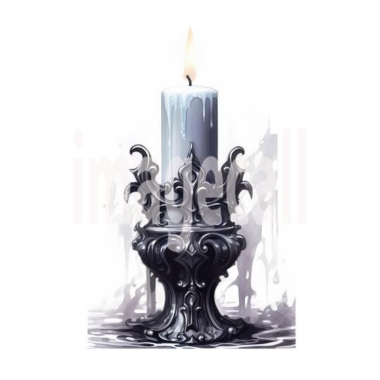 Clipart Gothic Candles (9)