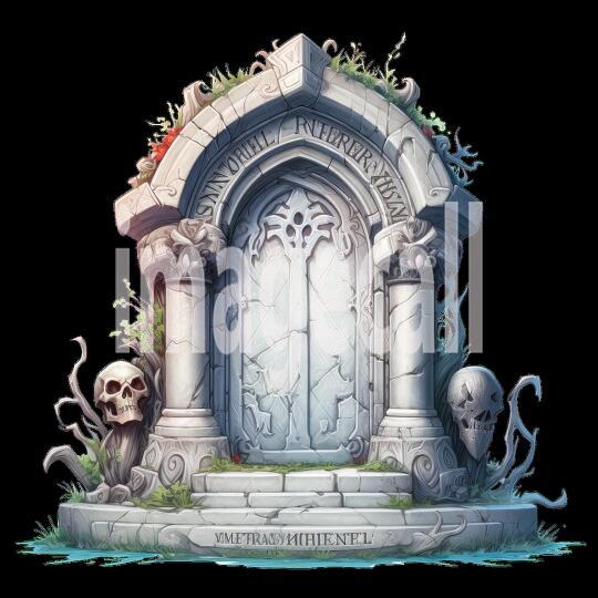 Clipart Gothic Tombstones (17)