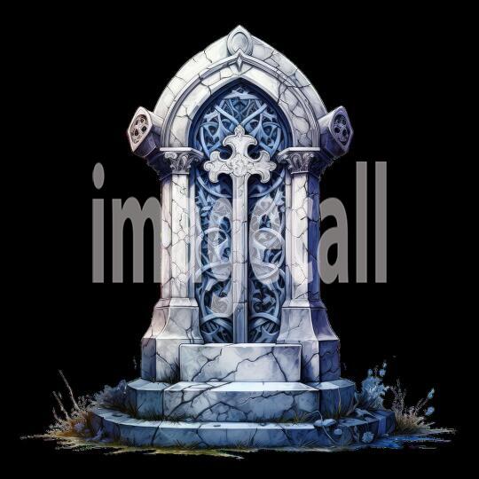 Clipart Gothic Tombstones (3)