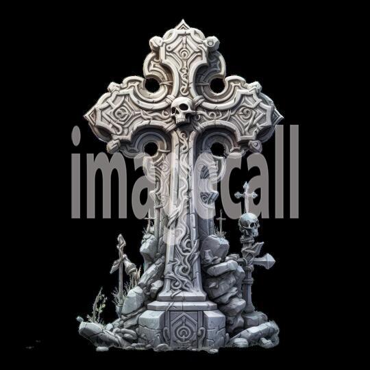 Clipart Gothic Tombstones (7)