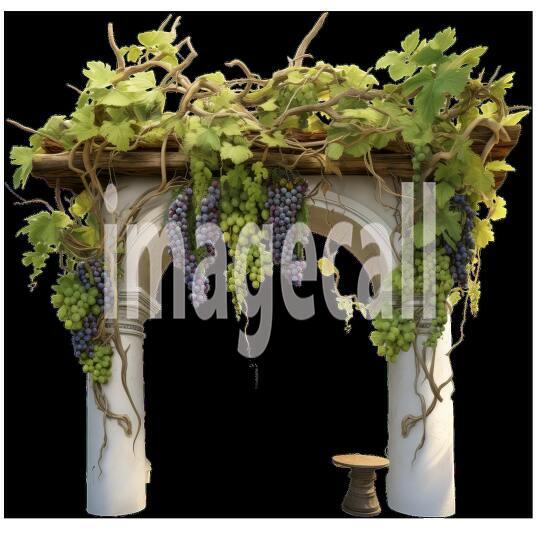 Clipart Grape Vine Terraces 15300dpi