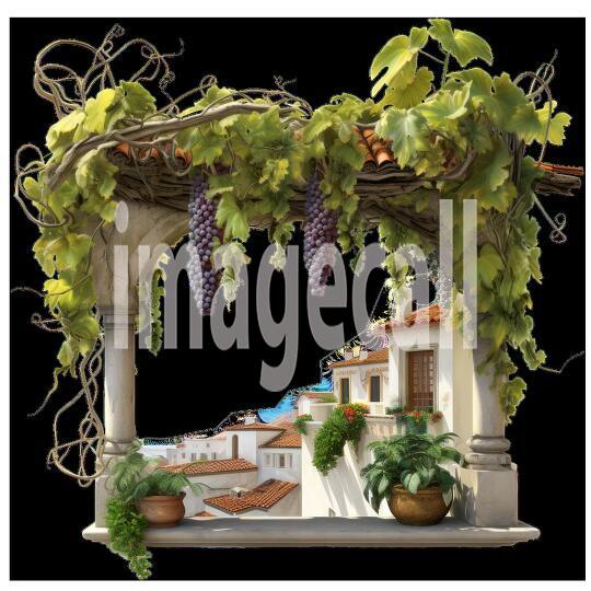 Clipart Grape Vine Terraces 18300dpi