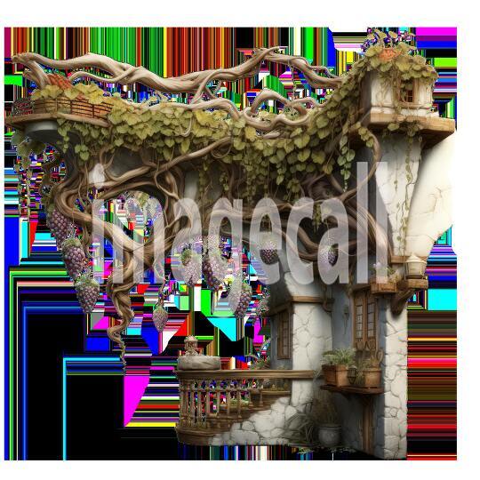 Clipart Grape Vine Terraces 9300dpi