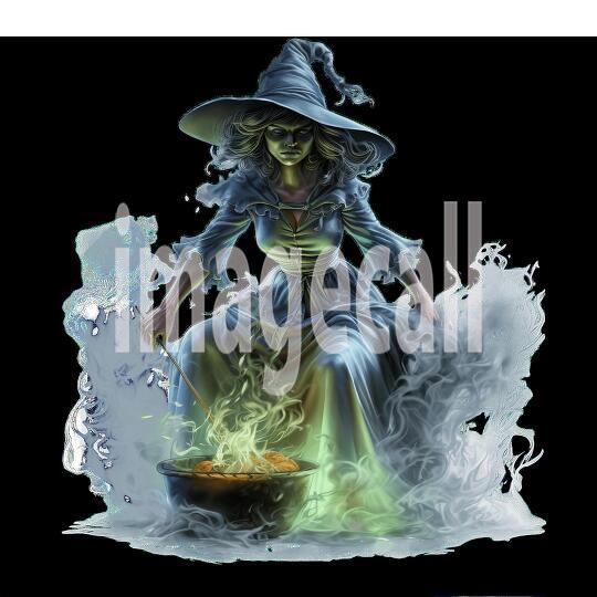 Clipart Halloween Witches 12-300dpi