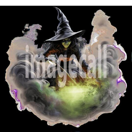 Clipart Halloween Witches 1-300dpi