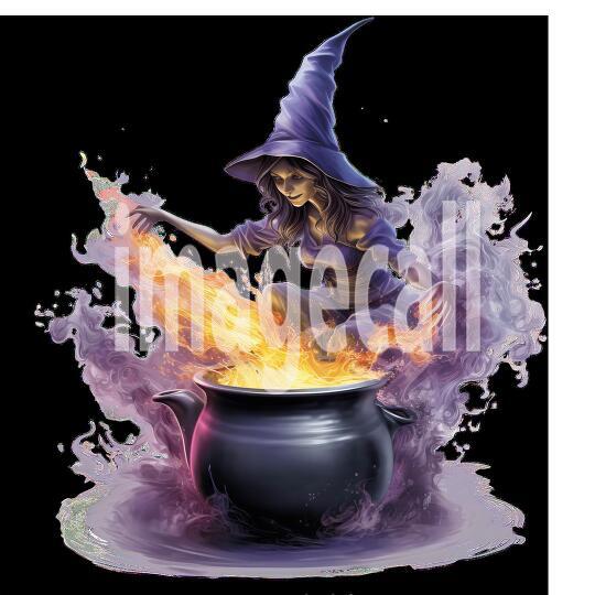 Clipart Halloween Witches 15-300dpi