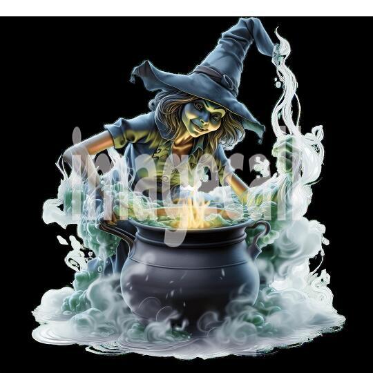 Clipart Halloween Witches 18-300dpi