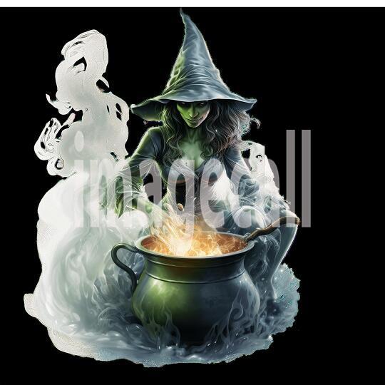 Clipart Halloween Witches 19-300dpi