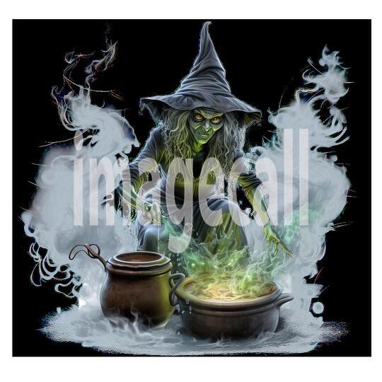 Clipart Halloween Witches 4-300dpi