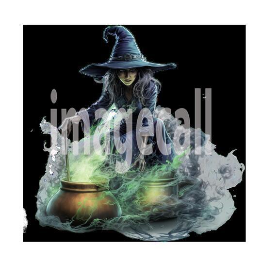 Clipart Halloween Witches 5-300dpi