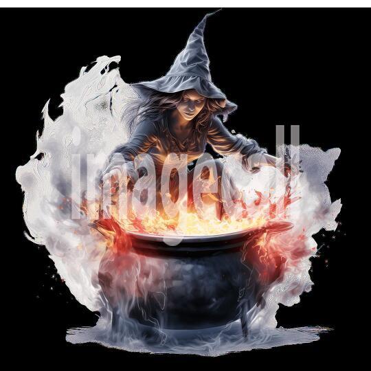 Clipart Halloween Witches 7-300dpi