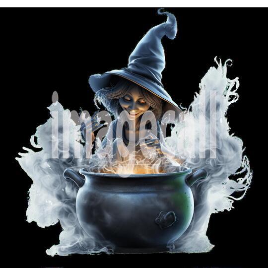 Clipart Halloween Witches 8-300dpi