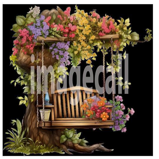 Clipart Hanging Benches 1300dpi