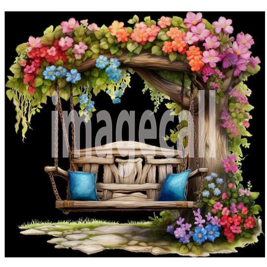 Clipart Hanging Benches 6300dpi