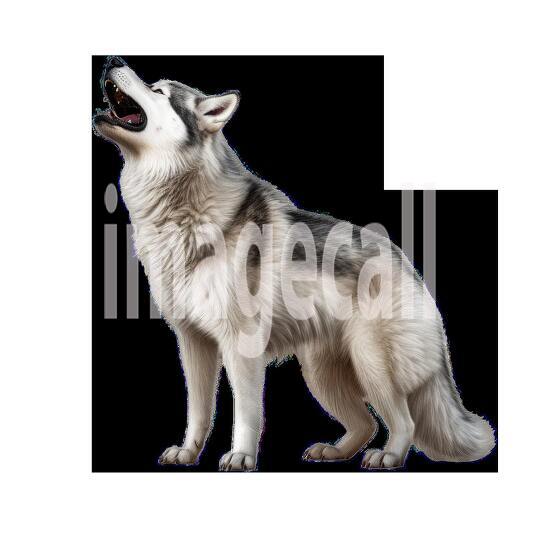 Clipart Huskey 1 - 300dpi