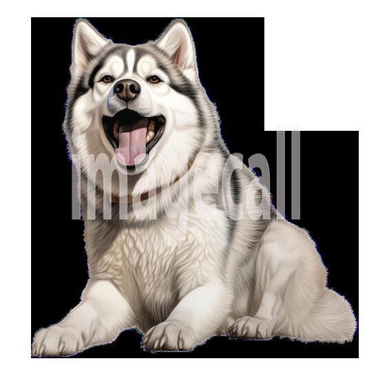 Clipart Huskey 10 - 300dpi