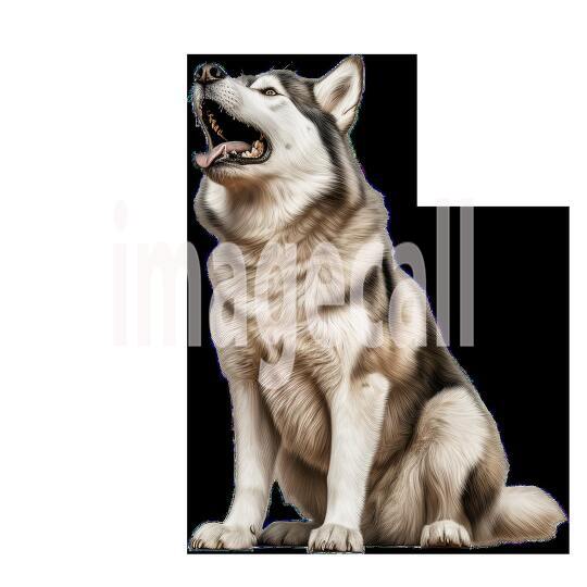 Clipart Huskey 11 - 300dpi