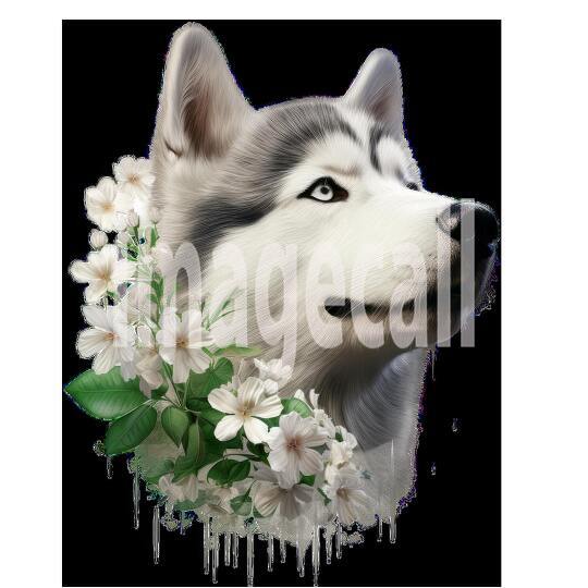 Clipart Huskey 13 - 300dpi