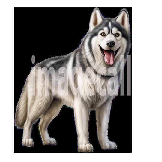 Clipart Huskey 18 - 300dpi