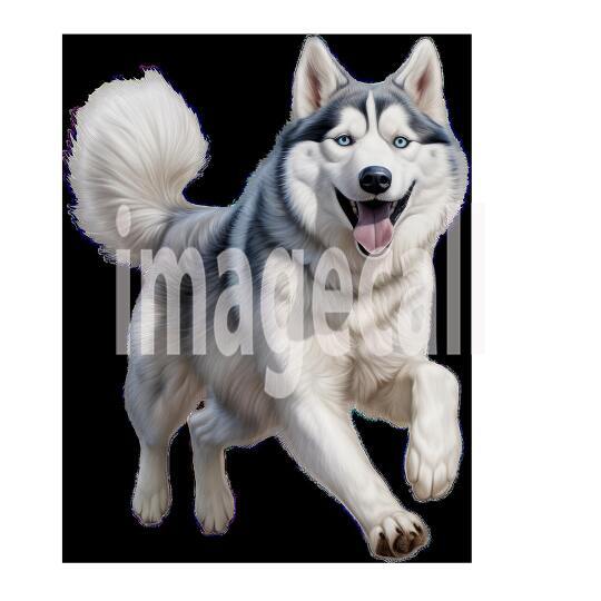 Clipart Huskey 19 - 300dpi