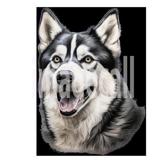 Clipart Huskey 3 - 300dpi