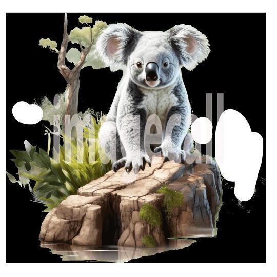 Clipart Koala Bear 9300dpi