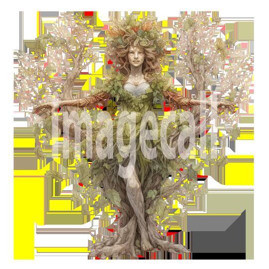 Clipart Lady Dryad (1)
