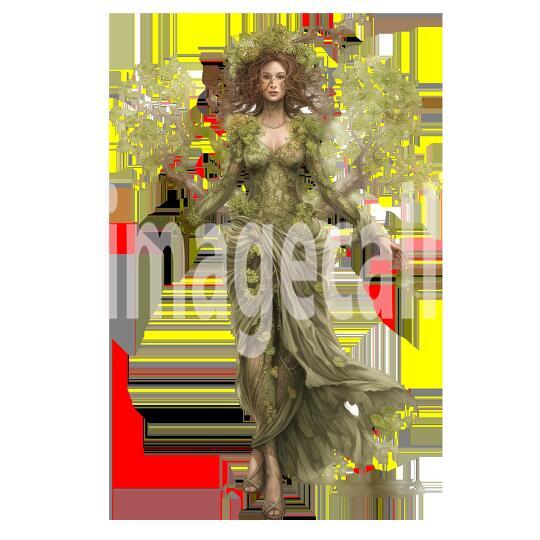 Clipart Lady Dryad (18)