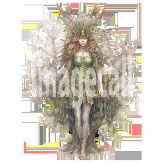 Clipart Lady Dryad (19)