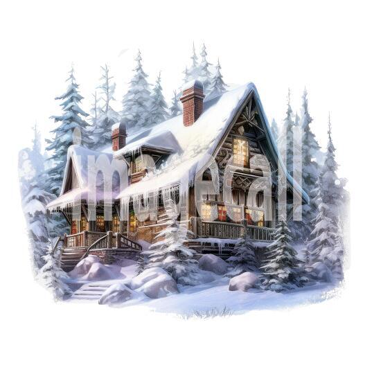 Clipart Log Cabin (11)