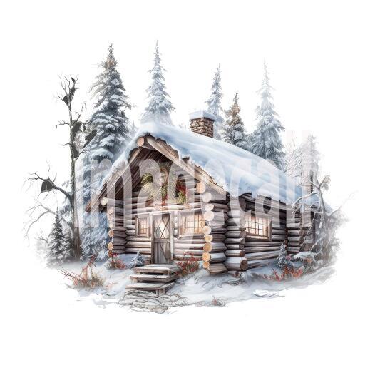Clipart Log Cabin (15)