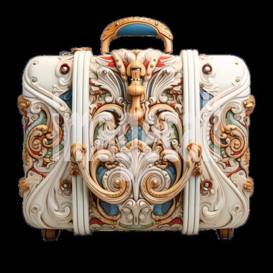 Clipart Luggage Ornamental 10 - 300dpi