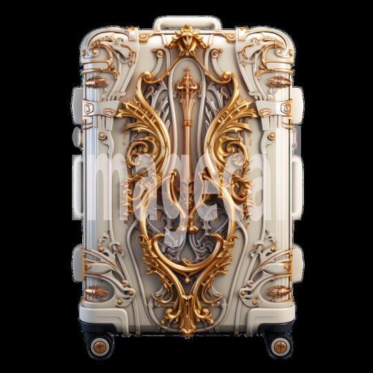 Clipart Luggage Ornamental 14 - 300dpi