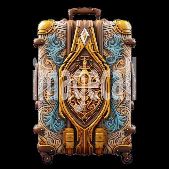 Clipart Luggage Ornamental 16 - 300dpi