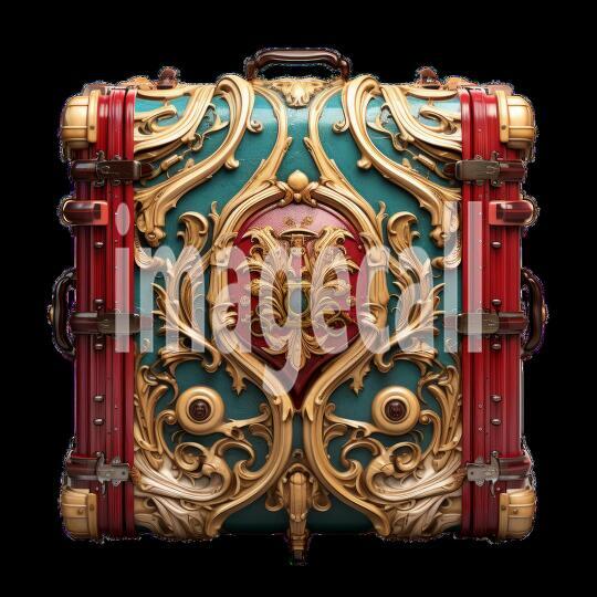 Clipart Luggage Ornamental 17 - 300dpi