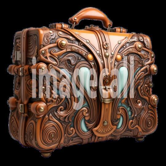 Clipart Luggage Ornamental 4 - 300dpi
