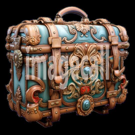 Clipart Luggage Ornamental 7 - 300dpi