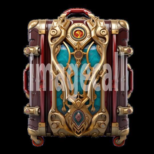 Clipart Luggage Ornamental 8 - 300dpi