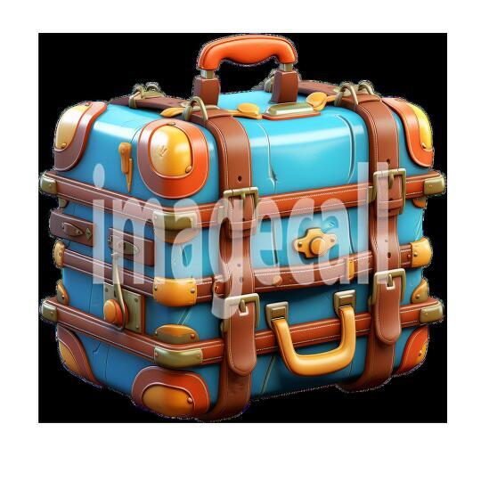 Clipart Luggage Vintage 4 - 300dpi