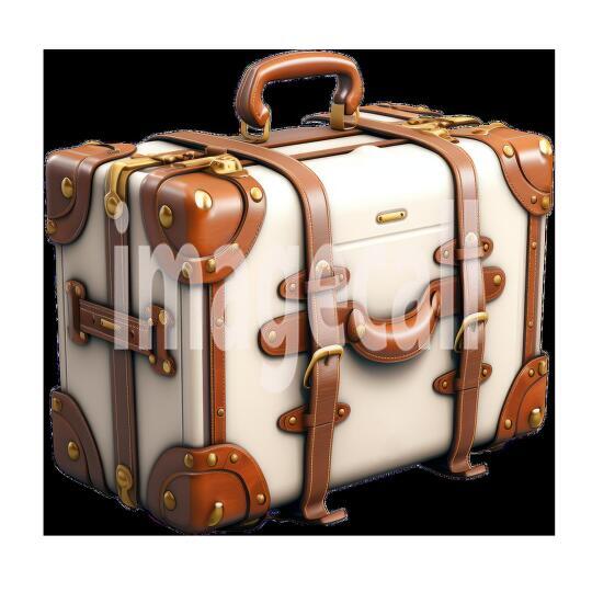 Clipart Luggage Vintage 7 - 300dpi