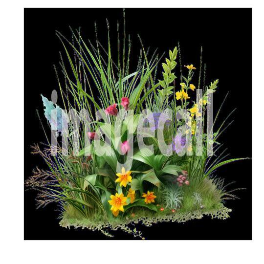Clipart Meadow Flowers 16300dpi