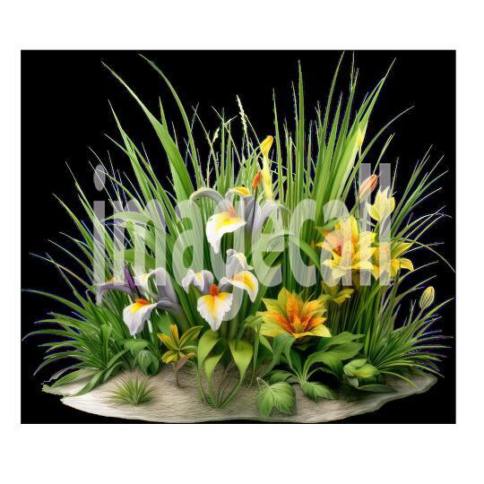 Clipart Meadow Flowers 17300dpi