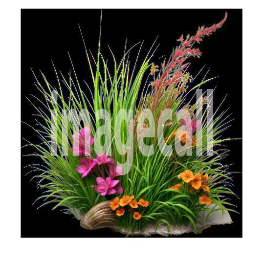 Clipart Meadow Flowers 19300dpi