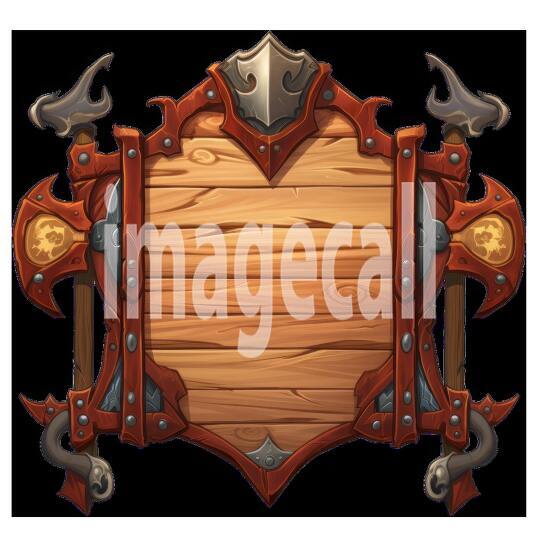 Clipart Medieval Blank Sign 1300dpi