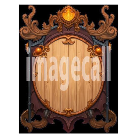 Clipart Medieval Blank Sign 16300dpi